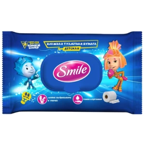 Туалетная бумага детская влажная Smile №44- цены в Прилуках