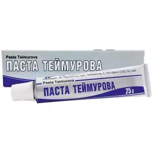 Отзывы о препарате Паста теймурова туба в пачке 25г