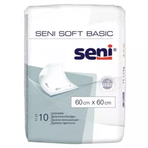 Пелюшки гігієнічні Seni Soft Basic 60х60 см, 10 штук- ціни у Дніпрі