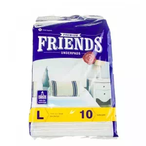 Пеленки гигиенические, с суперабсорбентом, для младенцев Friends Premium 90см х 60см №10 L- цены в Мелитополь