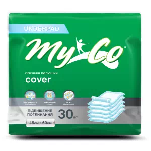 Пеленки гиг.MyCo Cover 60х45см N30- цены в Белой Церкви