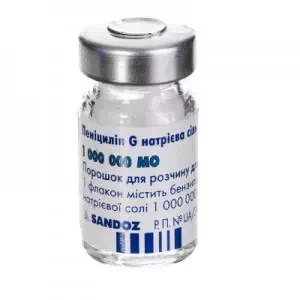 пенициллин G натриевая соль Сандоз пор д р-ра д ин.1млн МЕ фл.N1- цены в Николаеве