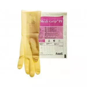 Перчатки хирургические.лат.непр.стер.р.7 Ansell Medi-Grip PF 351174- цены в Кривой Рог