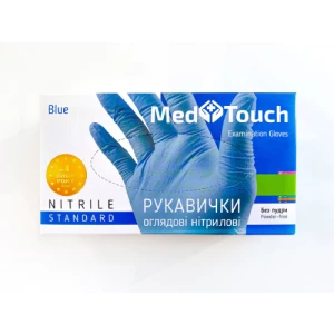 Отзывы о препарате Перчатки не стерильные смотровые нитриловая текстура без пудры MedTouch Standart голубые р.L пара №50