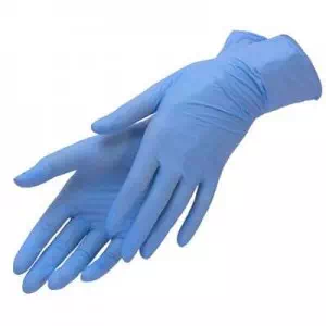 Перчатки смотровые нитриловые не стерильные неприпудренные хлорированные текстурированные L Medicare фиолетовые- цены в Никополе