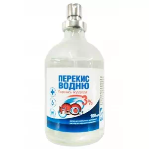 Перекис водню 3% спрей флакон 150 мл- ціни у Нововолинську