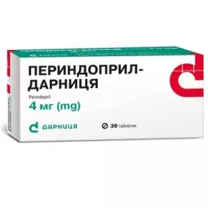 Периндоприл-Дарниця таблетки по 4 мг №30- ціни у Хмільнику