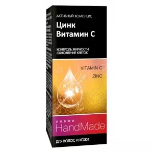 Цинк + Вітамін С д / волосся і шкіри голови 5мл Лінія Handmade серія Pharma Group- ціни у Житомир