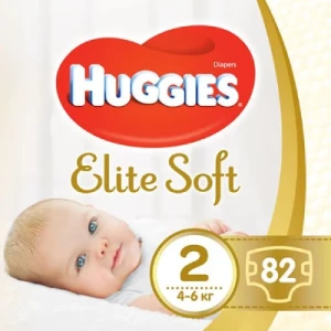 Подгузники детские Huggies Elite Soft размер 2 №58- цены в Хмельнике