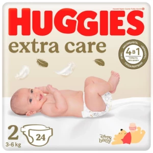 Подгузники Huggies Extra Care размер 2 №24- цены в Ахтырке