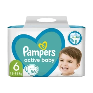 Підгузки Pampers Active Baby розмір 6 (13-18 кг) №56- ціни у Черкасах