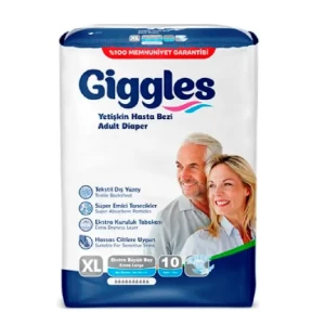 Подгузники для взрослых Giggles Extra Large 120-160см №10- цены в Виннице