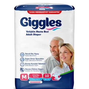 Подгузники для взрослых Giggles Medium 85-125см №10- цены в Днепре