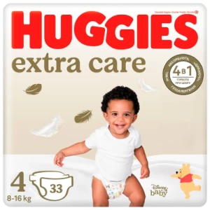 Підгузники Huggies Extra Care-4 (8-16кг) №33- ціни у Полтаві