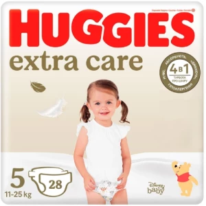 Підгузки Huggies Extra Care-5 (11-25кг) №28- ціни у Запоріжжі