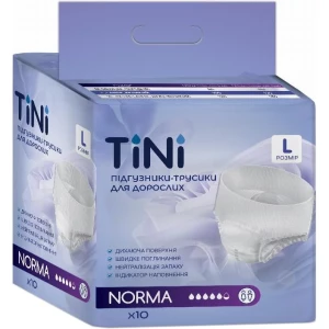 Подгузники-трусики для взрослых TINI NORMA р.L (100-135 см) 30 шт- цены в Вознесенске