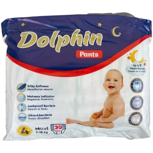 Подгузники трусики детские Dolphin 4 Maxi (7-18кг) №30- цены в Днепре