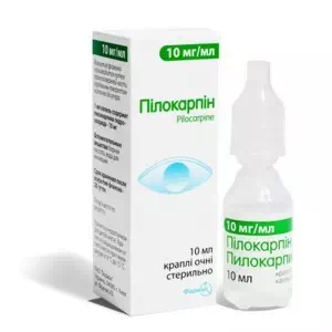 Пилокарпина гидрохлорид капли глазные 1% флакон 5мл Фармак- цены в Херсоне