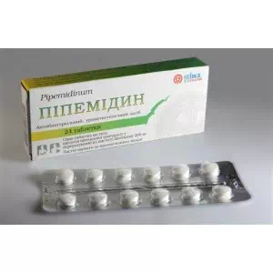 Инструкция к препарату Пипемидин таблетки 200мг №24