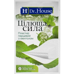 Пластир перцевий з ментолом Цілюща сила H Dr.House 10смx18 см- ціни у Івано - Франківську