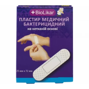 Пластир медичний бактерицидний полімерний 25x72 300шт- ціни у Миколаїві