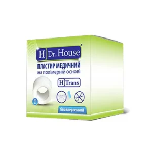 Відгуки про препарат Пластир медичний H Dr.House полім.осн.1.25 см*500 см (пласт.уп)