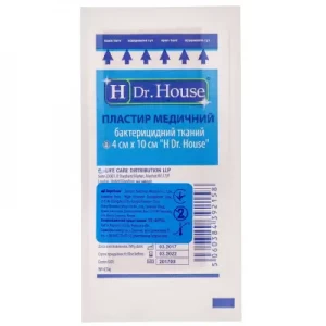 Пластир медичний ткан.4см х 10см H Dr.House- ціни у Херсо́ні