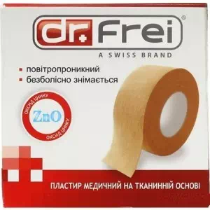 Пластырь Dr.Frei медицинский ткан.осн. 5 мх1,25 см- цены в Ровно
