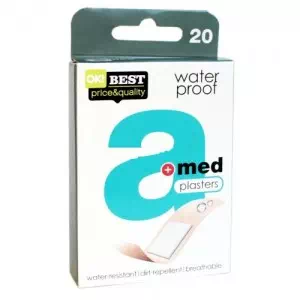 Инструкция к препарату Пластырь медицинский A-med Waterproof на PE основе, перфорированный, 20шт