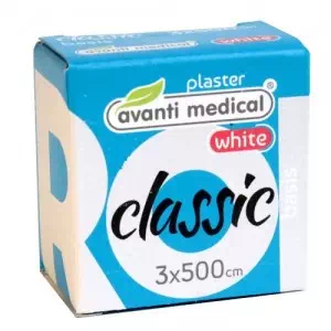 Пластырь медицинский в рулонах Avanti medical® Classic на тканевой основе, белый, 3 см х 500см- цены в Каменское