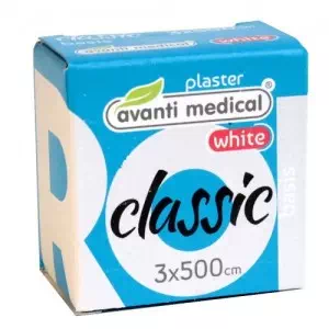 Пластырь медицинский в рулонах Avanti medical® Classic на тканевой основе, белый, 3 см х 500см- цены в Запорожье