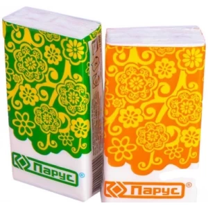 Хусточки паперові Парус 3 шарові без аромату №10х10- ціни у Дрогобичі