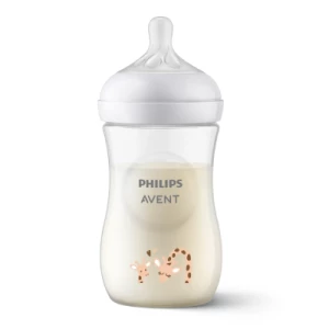 Пляшечка для годування Philips Avent Naturals 3.0 пластикова 260мл жираф SCY903/66- ціни у Умані