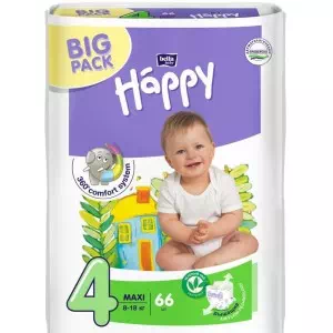 Подгузники для детей Bella Baby Happy Maxi №66 8-18кг Green Tea- цены в Днепре
