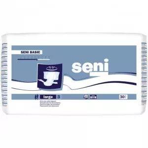 Інструкція до препарату Підгузки для дорослих Seni Basic Large №30 100-150см 5,5кап.