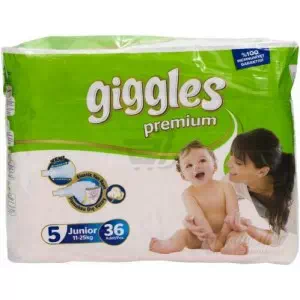 Подгузники 36 Giggles premium Junior- цены в Конотопе