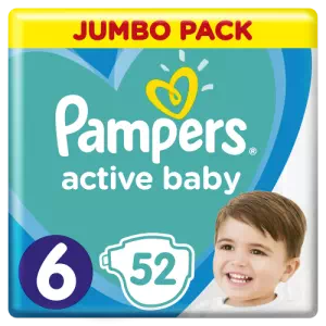 Подгузники Памперс Active Baby 13-18кг №52- цены в Глыбокая