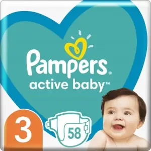 Підгузки PAMPERS Active Baby 6-10к №58- ціни у Ужгороді
