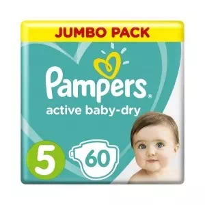 Підгузки PAMPERS Active Baby Юніор 11-16кг N60- ціни у Ківерцях