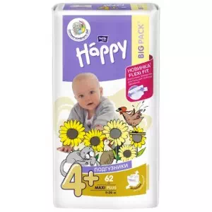 Підгузки Happy Bella Baby Maxi plus (9-20кг) №62- ціни у Лимані
