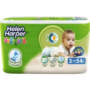 Подгузники Helen Harper Soft&Dry Миди (4-9кг) №54- цены в Запорожье