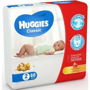 Подгузники Huggies Classic-2 (3-6кг) №88- цены в Коломые