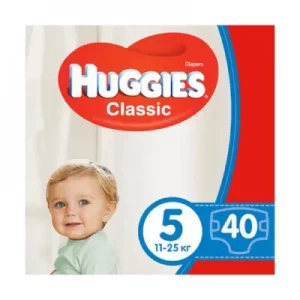 Подгузники Huggies Classic-5 (11-25кг) №40- цены в Киеве