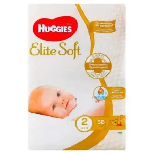 Підгузки Huggies Elite Soft-2 (4-6кг) №58- ціни у Покрові