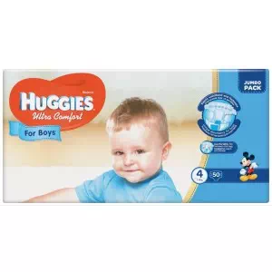 Підгузки HUGGIES Ultra Comfort-4+ Boy 10-16кг N50- ціни у Глибока