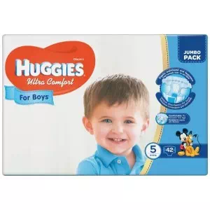 Подгузники Huggies Ultra Comfort Boy-5 №42- цены в пгт. Новой Праге