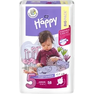Підгузки Белла Happy Baby junior N58- ціни у Шостці
