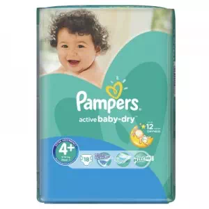 Подгузники детские PAMPERS Act. baby-Dry Maxi Plus (9-16кг) 18шт- цены в Лимане