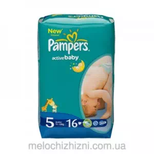 Подгузники детские PAMPERS Act.baby-Dry Ex.Large(15+кг)Станд.16шт- цены в Днепре