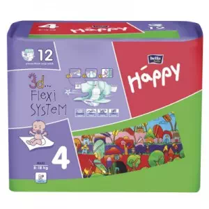 Подгузники для детей Bella Baby Happy Maxi №12 8-18кг Green Tea- цены в Днепре